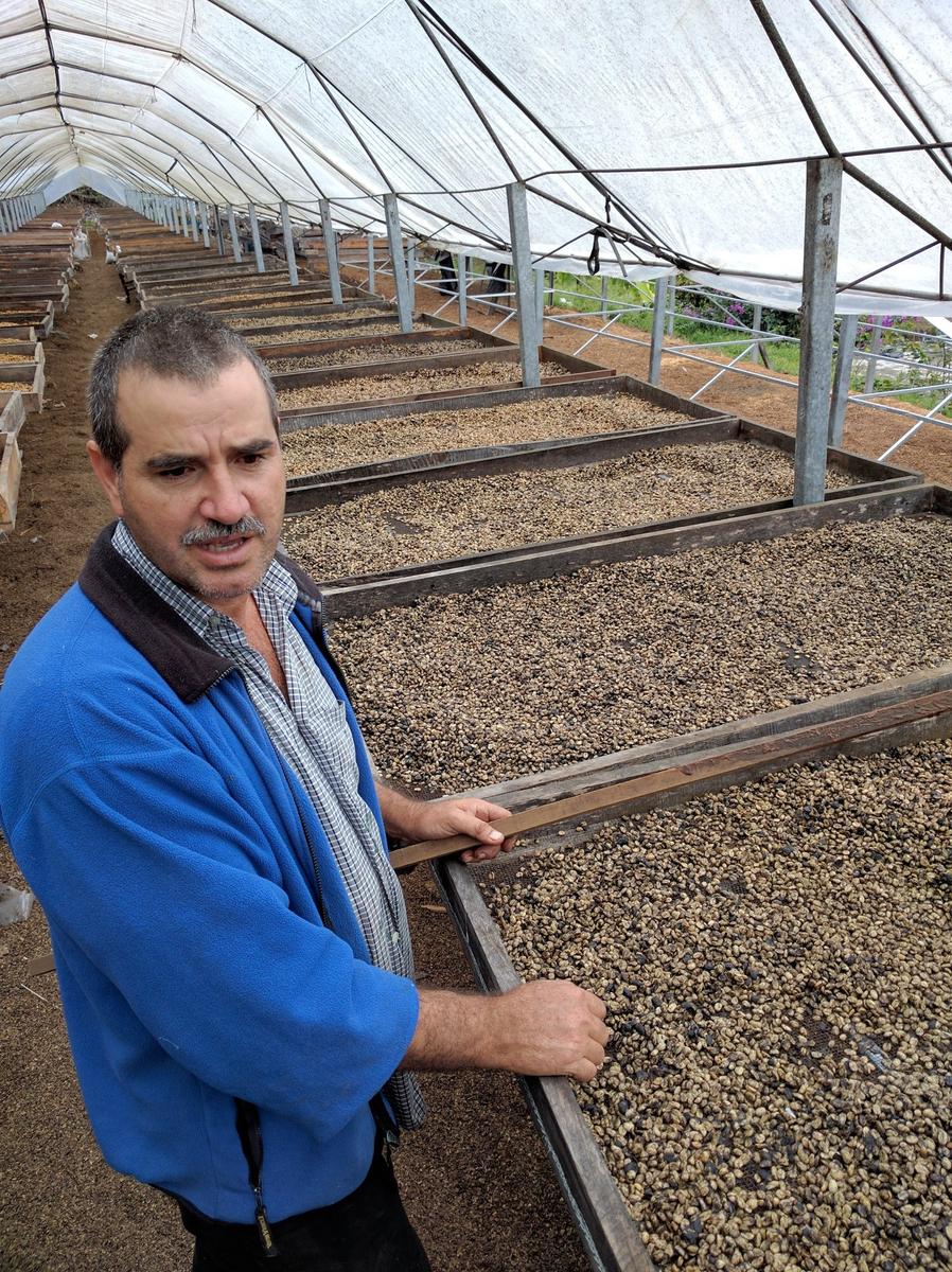 Régulo at the drying beds
